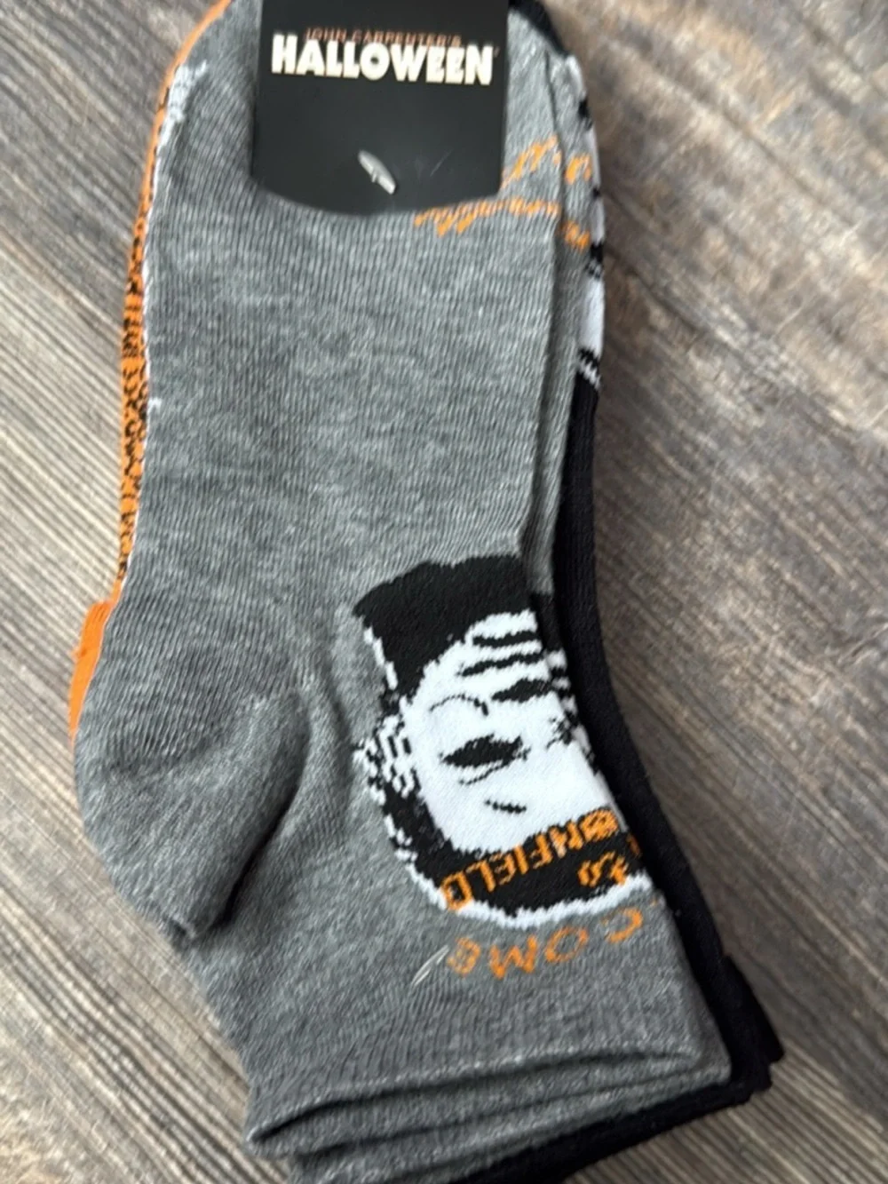 15 pairs women Socks - Gray & Orange